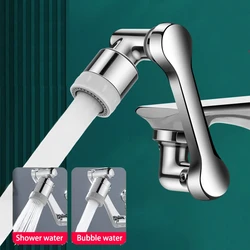 Rotatable Multifunctional Extension Faucet Aerator 1080 Degree Swivel Robotic Arm Water Filter Sink Water Tap Bubbler Sink Fit