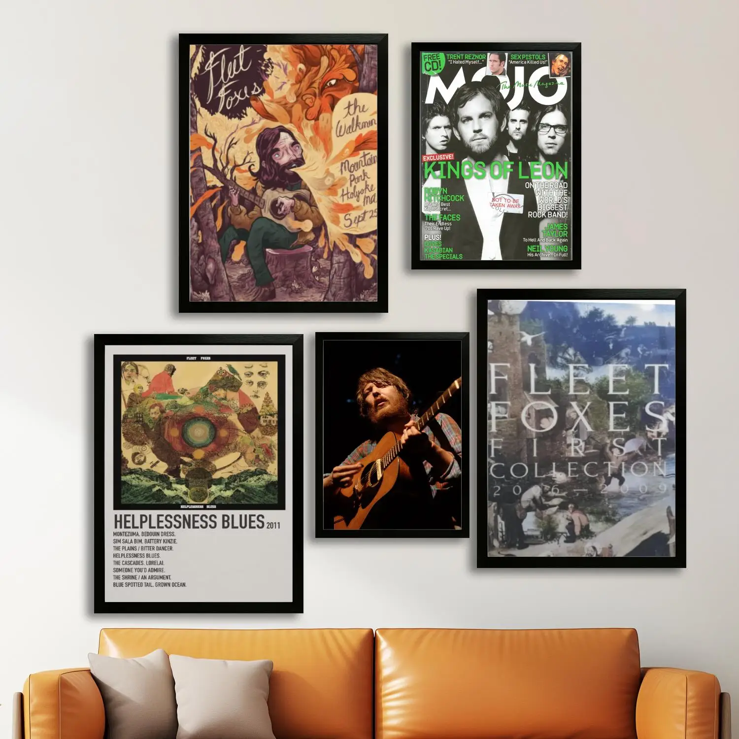 

Fleet Foxes Canvas Art Poster and Wall Art Picture Print, Modern Family Bedroom Decor Posters,Decorative painting