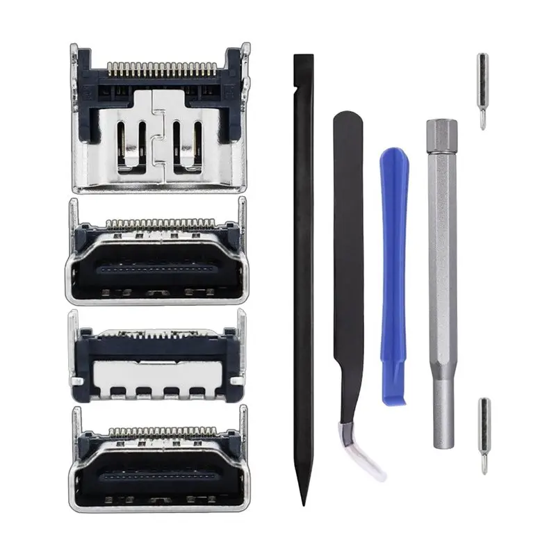 [NEW!CCDD】 For PS5 -Compatible Port Tool Kit Includes T8 Bit, 2.0 Screwdriver, Metal Tools, Tweezers, Prying Tool, HDTV Modu