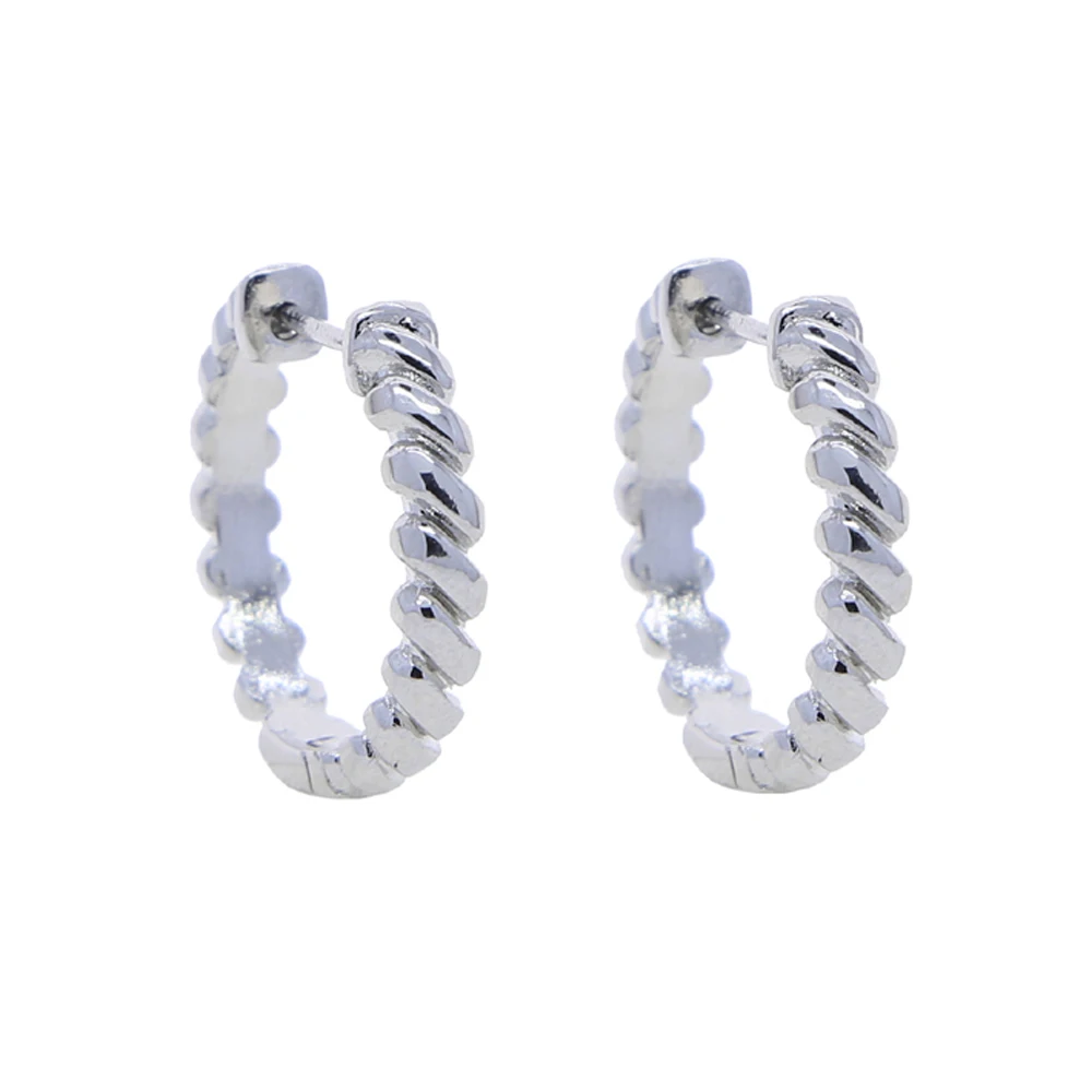 Iced Out Snake Chain Necklace Women Silver Color High Polished Plain Bracelet Earring European Female Fashion Jewelry Set