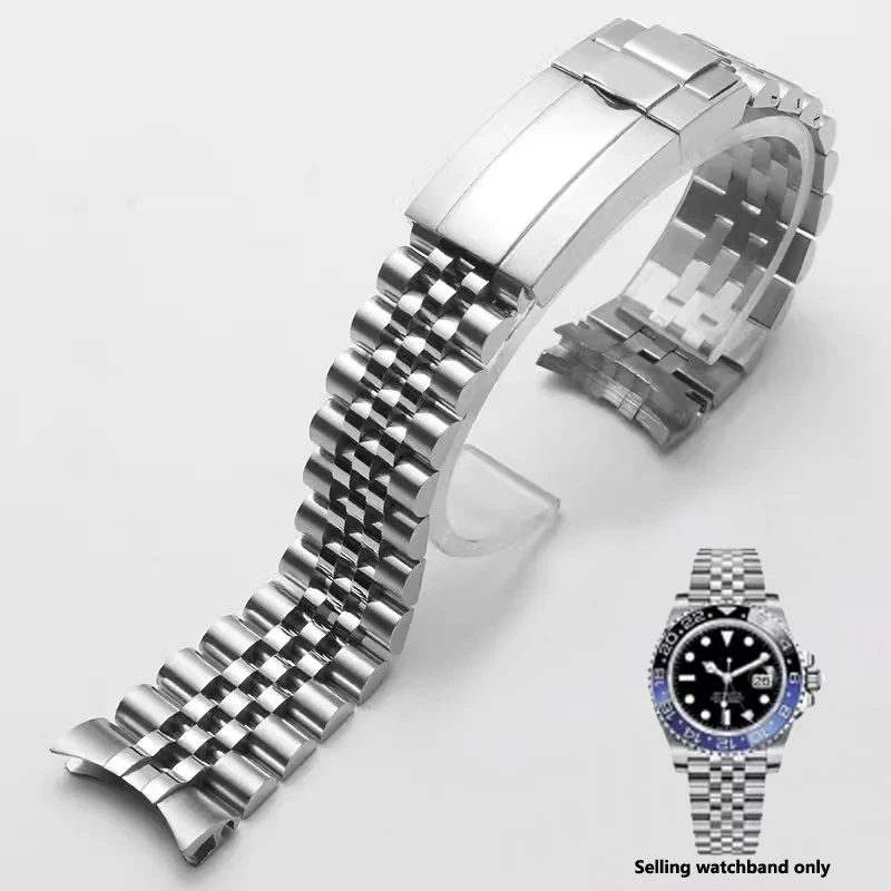 For Rolex Sub GMT Yacht Daytona Men Watch Strap Luxury Bracelet Mod Parts Replacement Accessories Jubilee Watch Bracelet 20 21mm