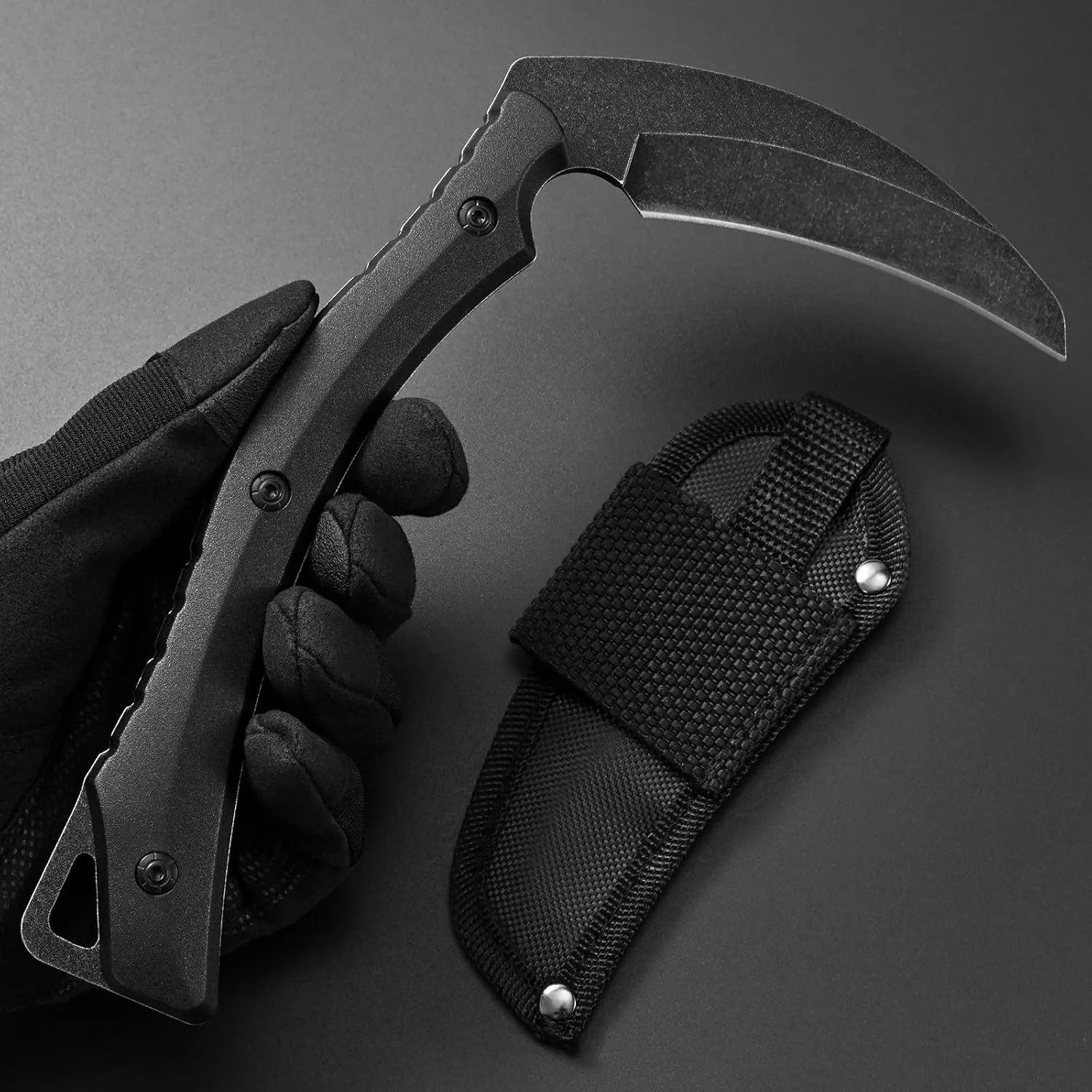 NEW Portable Sickle Agricultural Lawn Mower Stainless Steel Tree Cutting Camping Tactical Sickle Multifunctional Outdoor Sickle