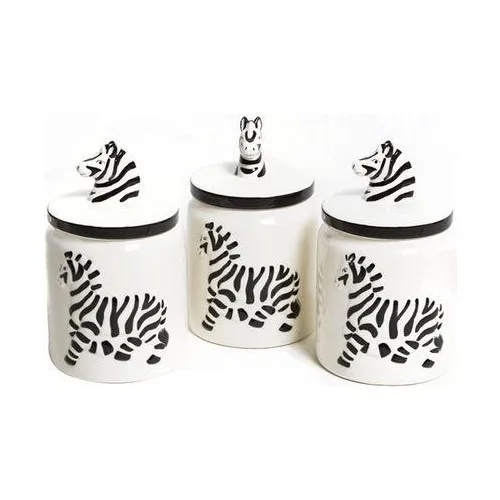 Ezem LYHB002 Zebra pcs set Porcelain Jar Set