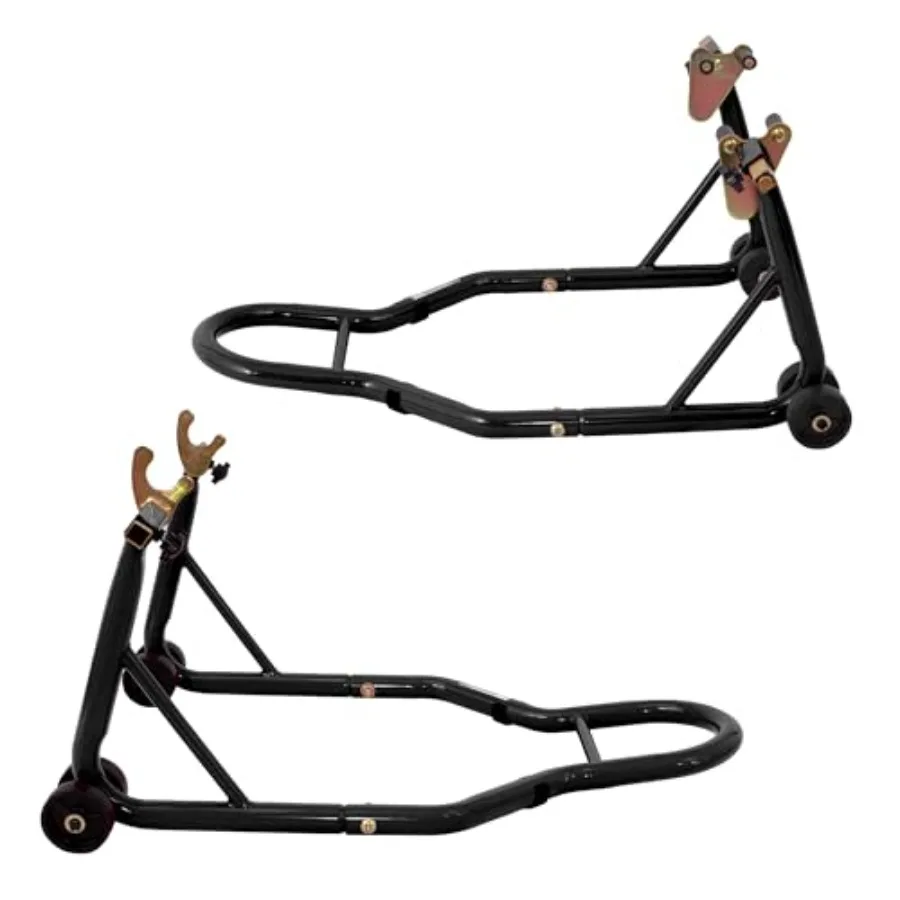 

Универсальная подставка для мотоцикла (передняя/задняя), подъемник для колес, подставка для маятника, стальная черная прочная подставка для мотоцикла, усиленная, класс А