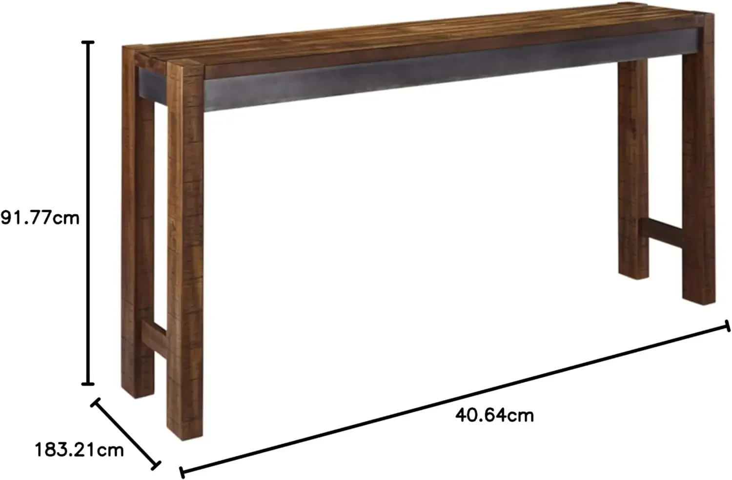 Furniture Torjin Urban Counter Height Dining Room Table, Two-tone Brown