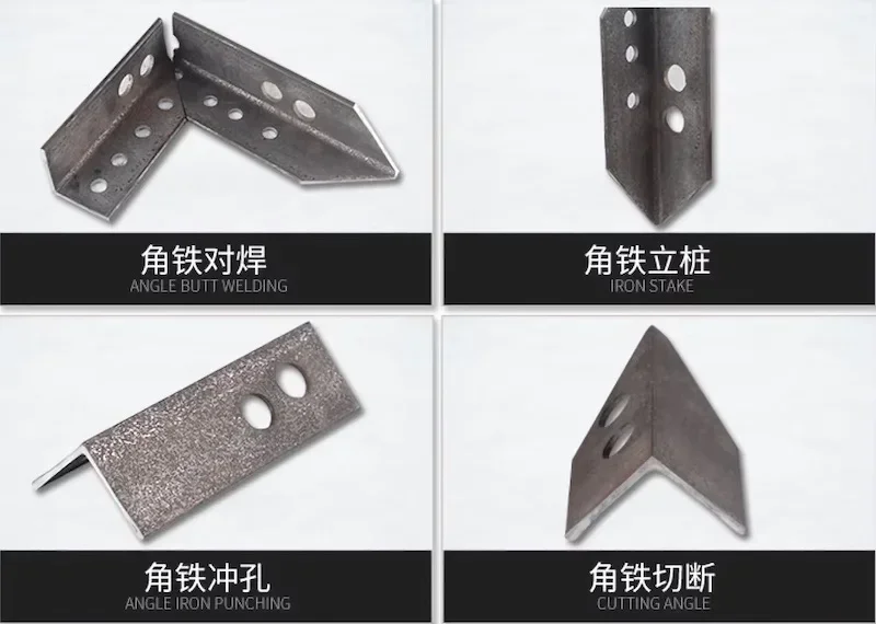 3KW Multifunction Hydraulic Flange Angle Steel Angle Iron Processing Machine Three in One Punching + Cutter+ fold angle machine