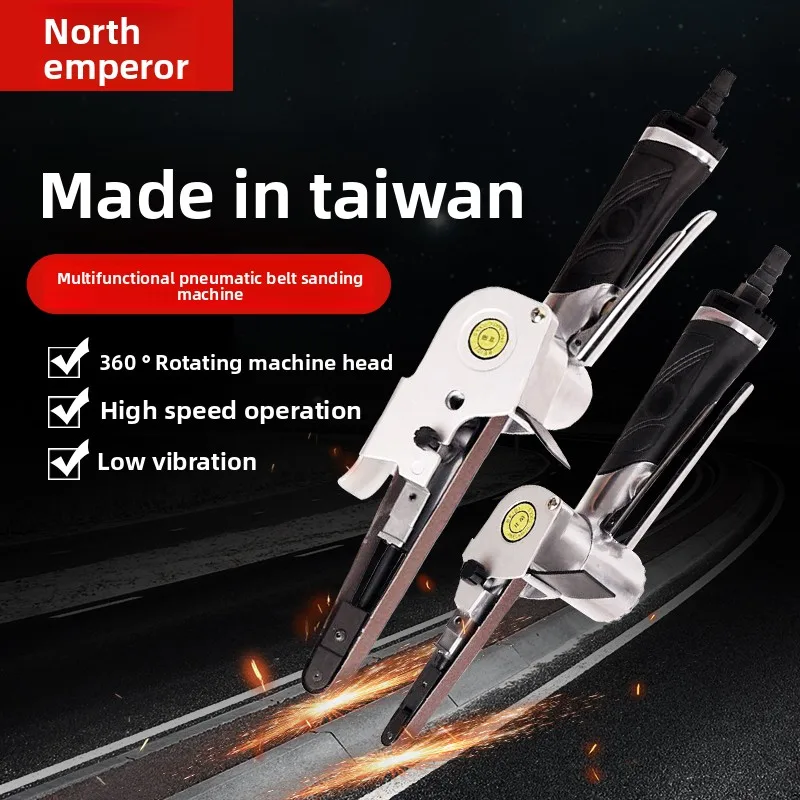 Beidi Pneumatic Abrasive Belt Machine Ring Belt Grinder Stainless Steel Arc Angle 10X330M20Mm520Mm Handheld