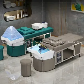 Cyrkulacja wody Szampon Krzesło Salon Fryzjerski Masaż Głowica Prysznicowa Szampon Tajskie Łóżko Spa Beauty Behandelstoel Sprzęt Salon Stylizacja