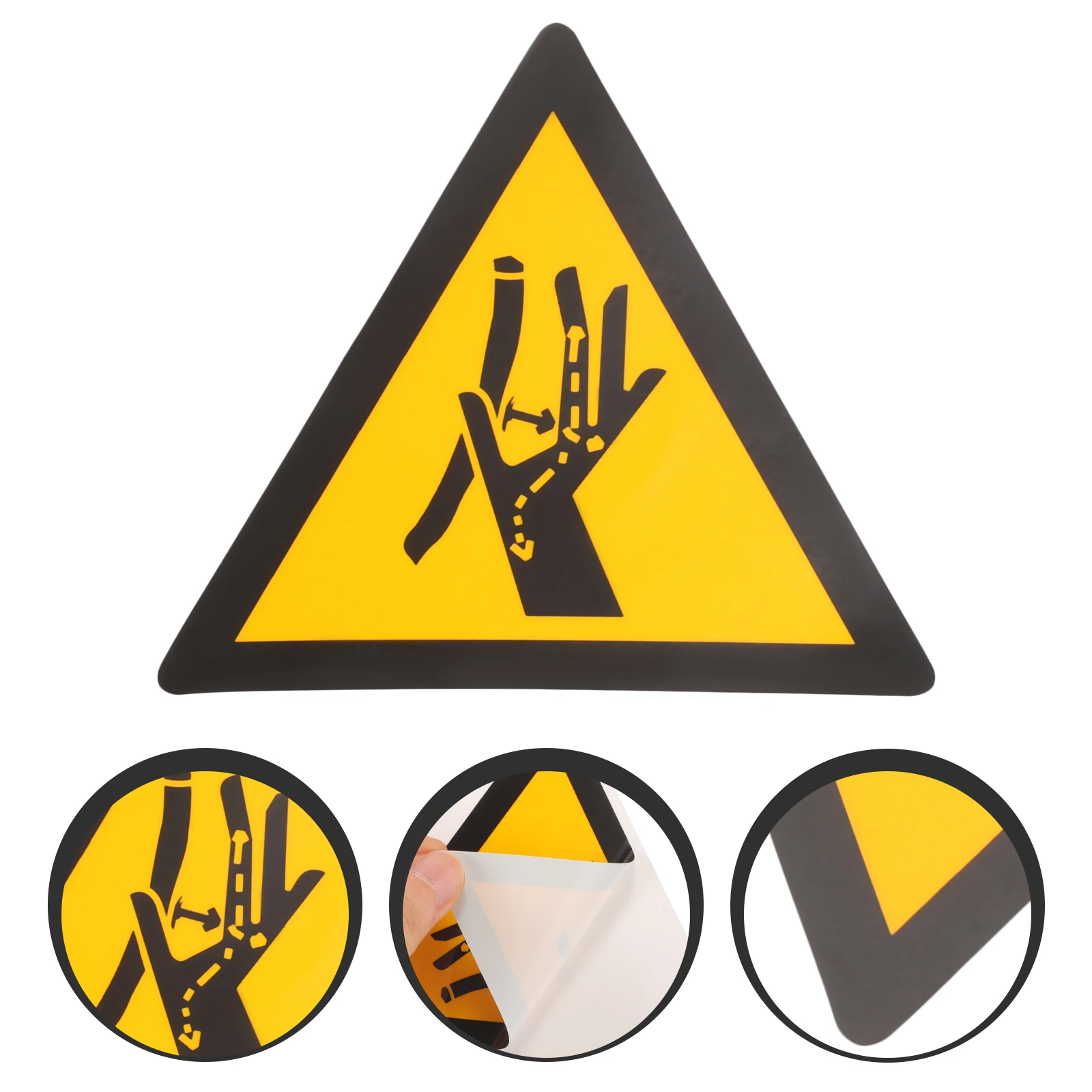 Safety Sign Stickers Warning Caution Danger Machinery Label Decals Security H Pinch Signs Traffic