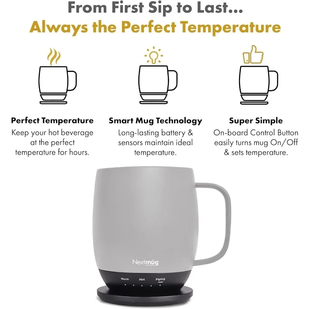 

tt Temperature-Controlled, Self-Heating Coffee Mug