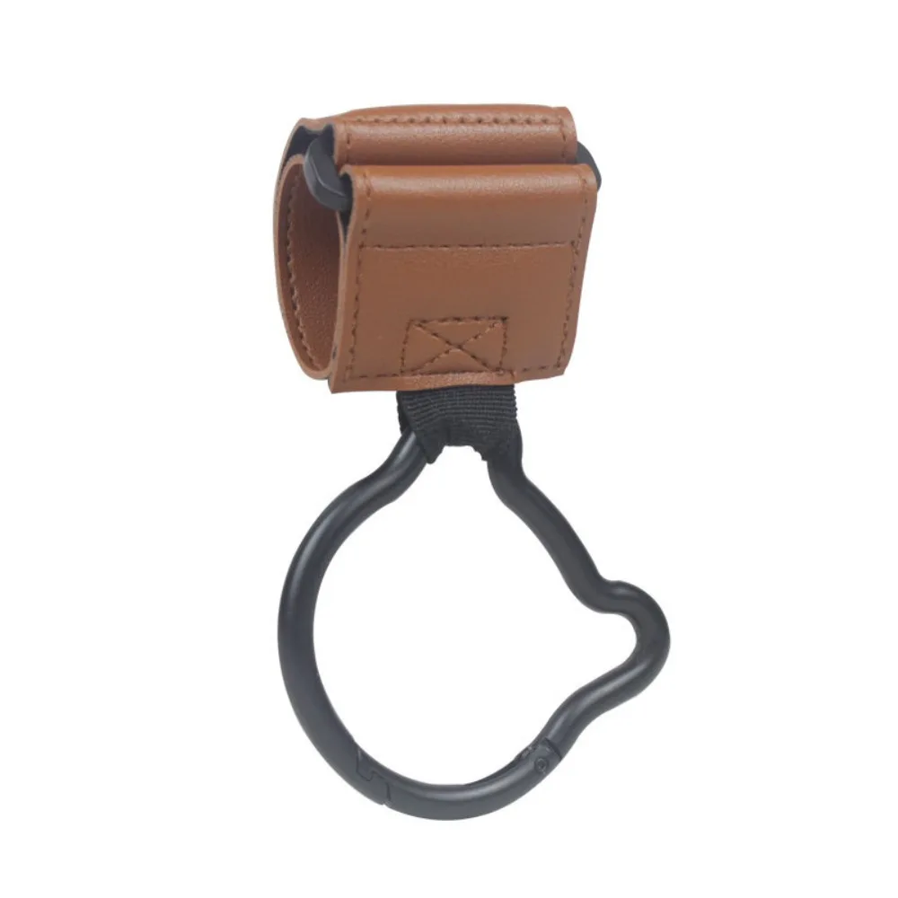 

Cartoon Bear Baby Stroller Hooks PU Cart Organizer Hanging Hook Stroller Accessories Solid Color Stroller Accessories Baby