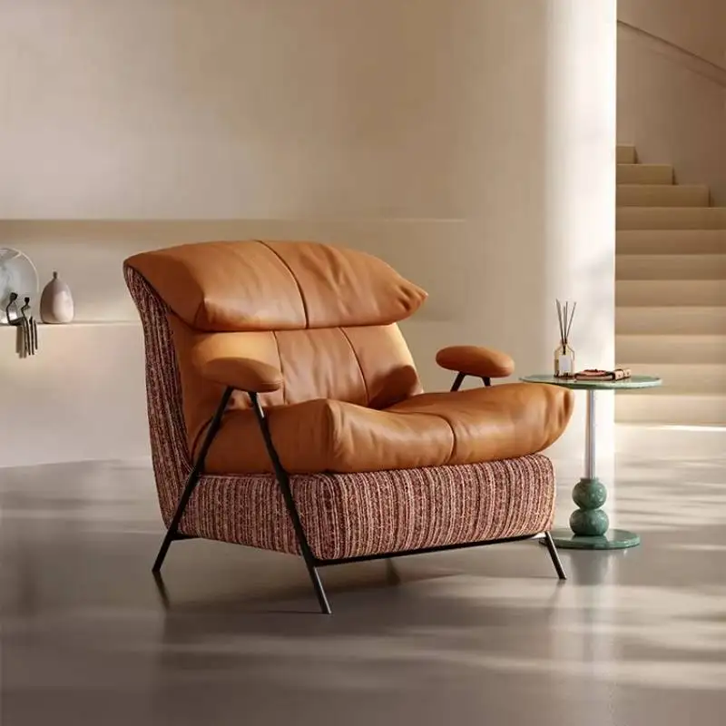 Sillas clásicas para sala de estar, sillón reclinable nórdico moderno para adultos, sillón reclinable de diseño para dormitorio, Sillas Para Comedor, muebles para el hogar