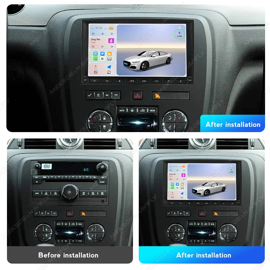 NaviFly Android15 Multimedia Player For GMC Yukon Sierra Chevrolet Silverado Impala Buick Enclave Wireless CarPlay Android Auto