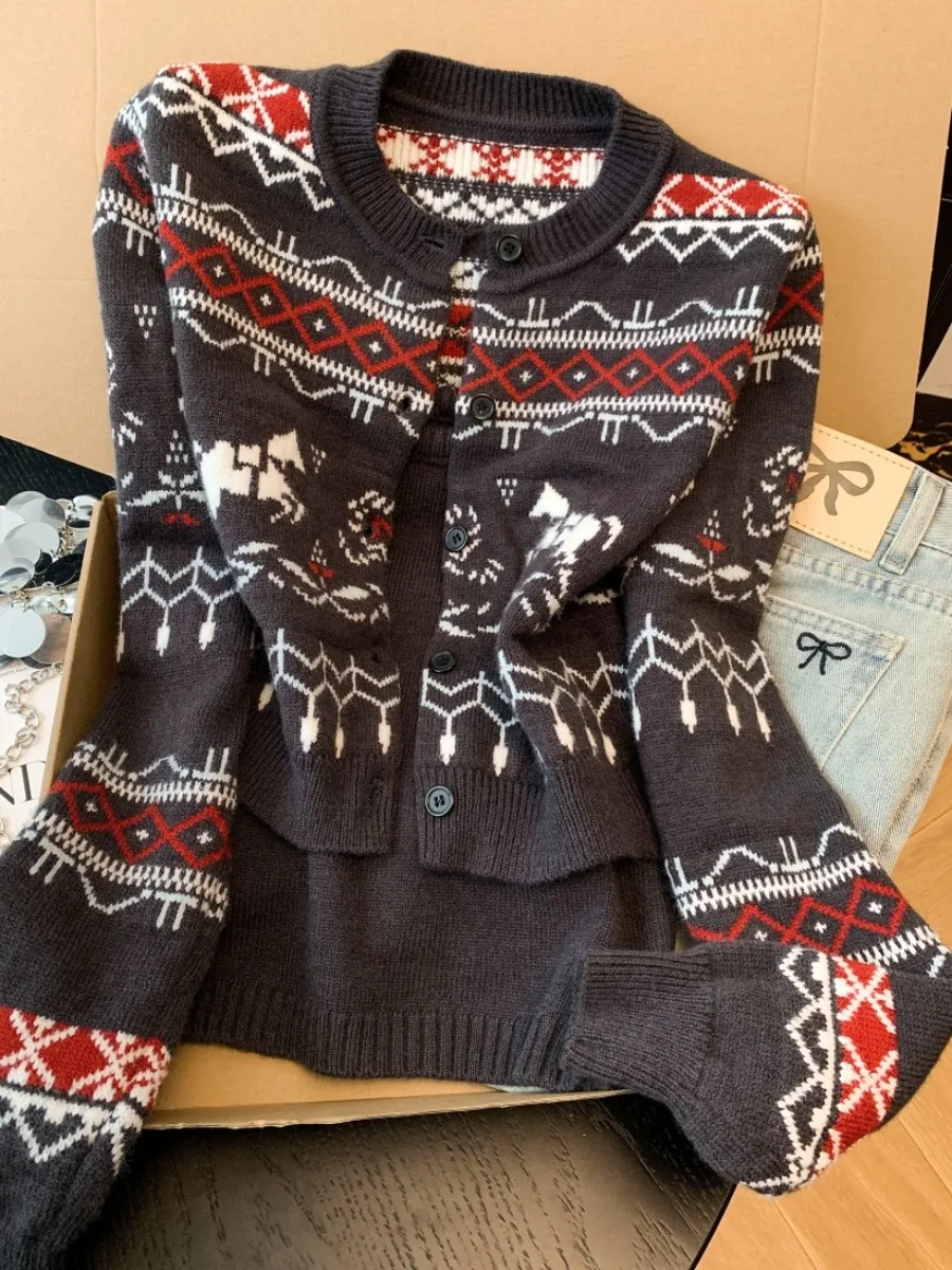 

Мягкий вязаный кардиган с длинными рукавами для женщин, новинка ранней весны, укороченный пушистый свитер в корейском стиле, стройнящий силуэт, Ciwalk