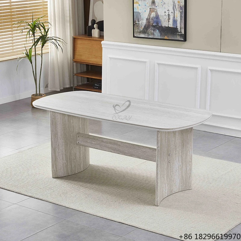 Modern MDF Dining Table Custom Design for Home Kitchen Living Room Luxury Furniture
