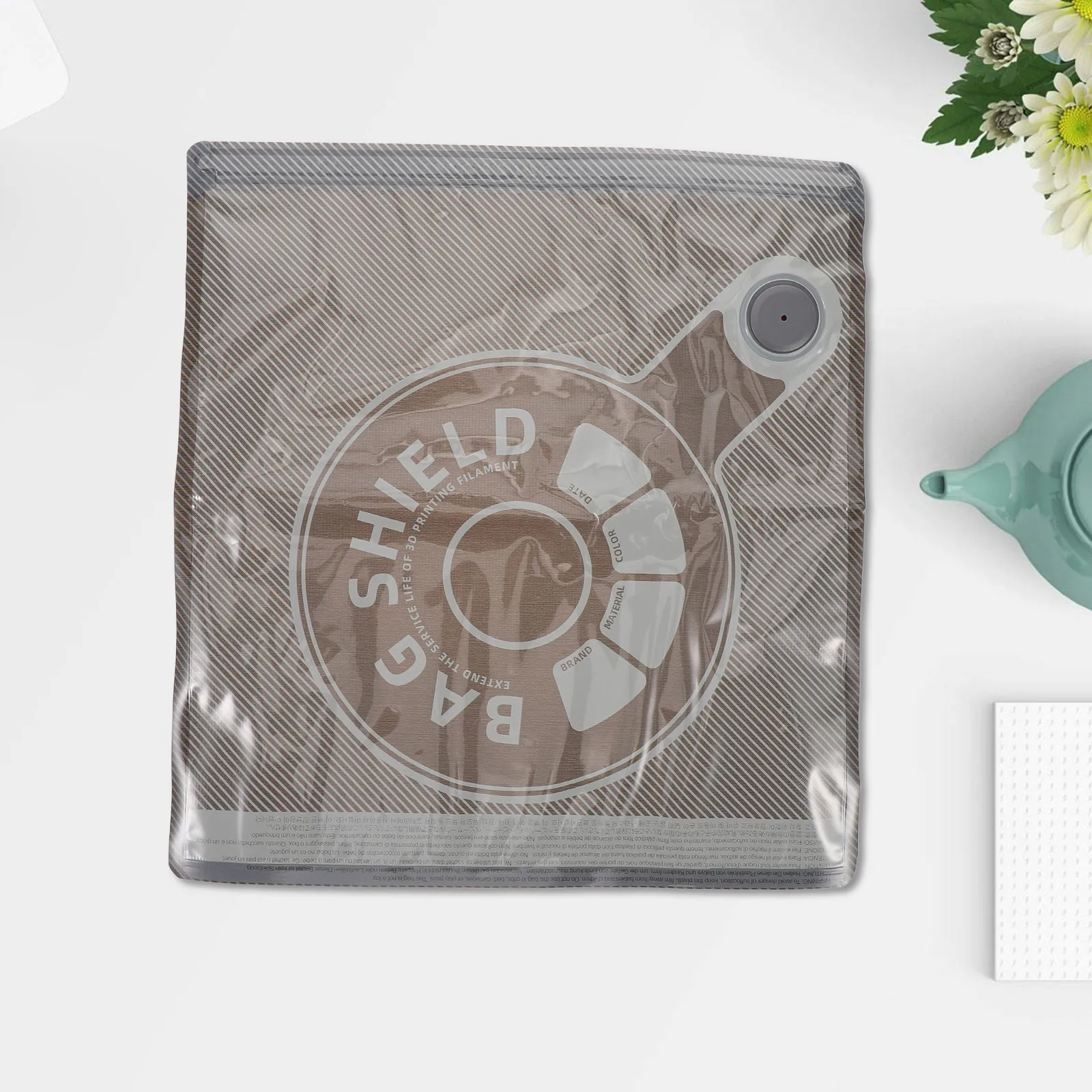 

6Pcs Moisture Proof Light Proof 3D Printer Filament Storage Bags Vacuum Seal with Air Valve 13.4x12.6 Inch Printing