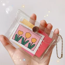 Girls Coin Purse Fashion Transparent Waterproof Pvc Women Case Business Card Holder Men Credit Card Bag Id Card Wallet