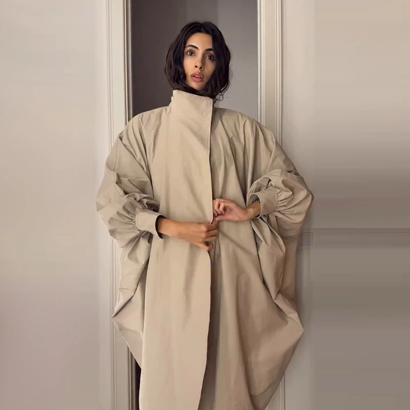 Damen-Windbreaker mit Kordelzug, tailliertem Schnitt, elastischen Ärmelbündchen, kurzem Trenchcoat, Rüschensaum, kurzer Bomberjacke, Streetwear-Oberbekleidung – Detail 16