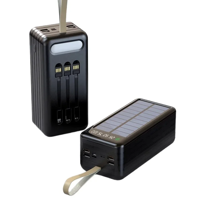

*Solar power bank large capacity 50,000 mAh super fast charging