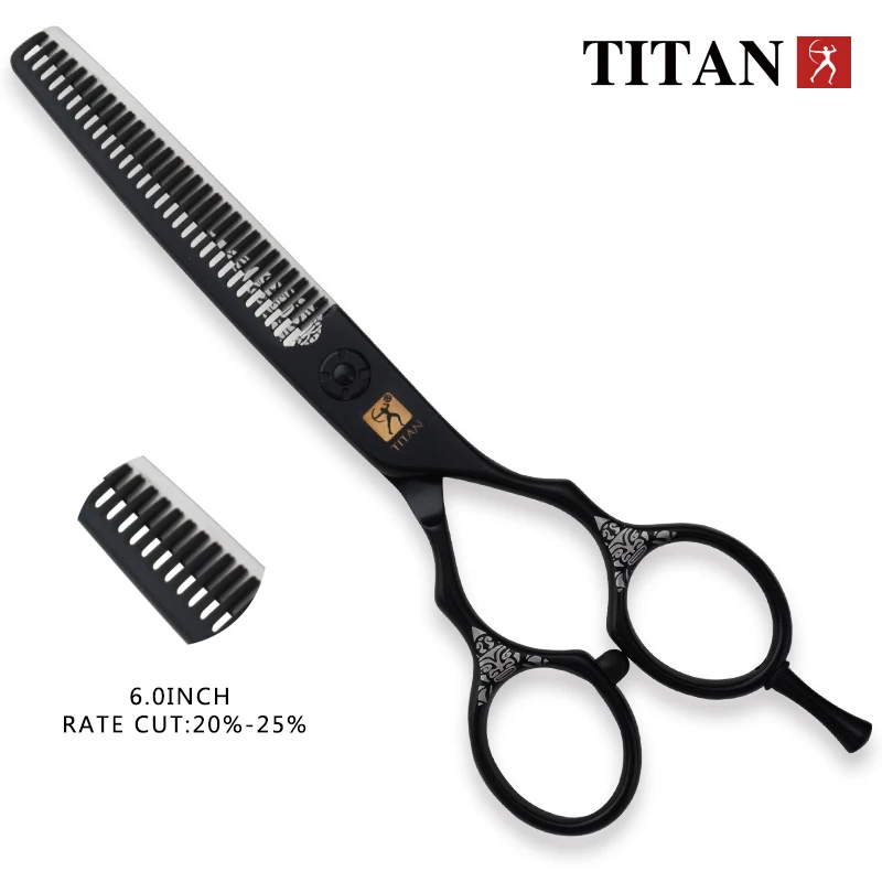 TITAN Hair Cut Thinning Cutting Scissors Hairdressing Barber Scissors JAPAN STEEL 5.5 Inch 6.0 Inch