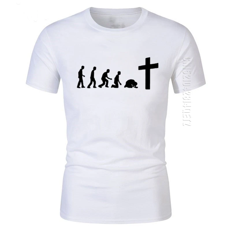 God Is Love Jesus Is Wonderful Team Jesus Evolution Real Men 100% Cotton T Shirt Christian Jesus Religious Faith O Neck T-Shirt