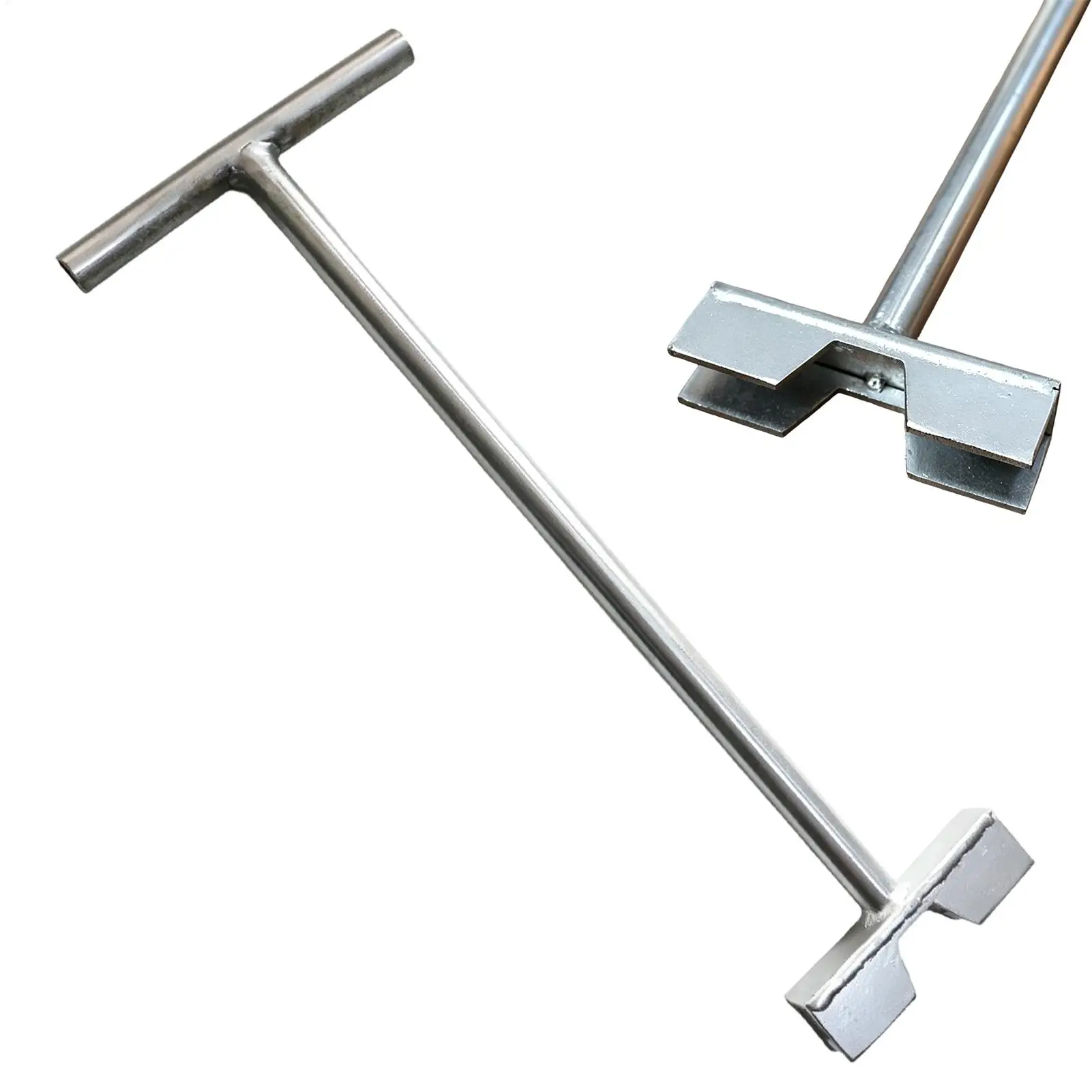 Long Handle Ball Valve Wrench T-Handle Extended Valve Key Steel Water Valve Shut Off Wrench For Garden Irrigation & Fire Risers