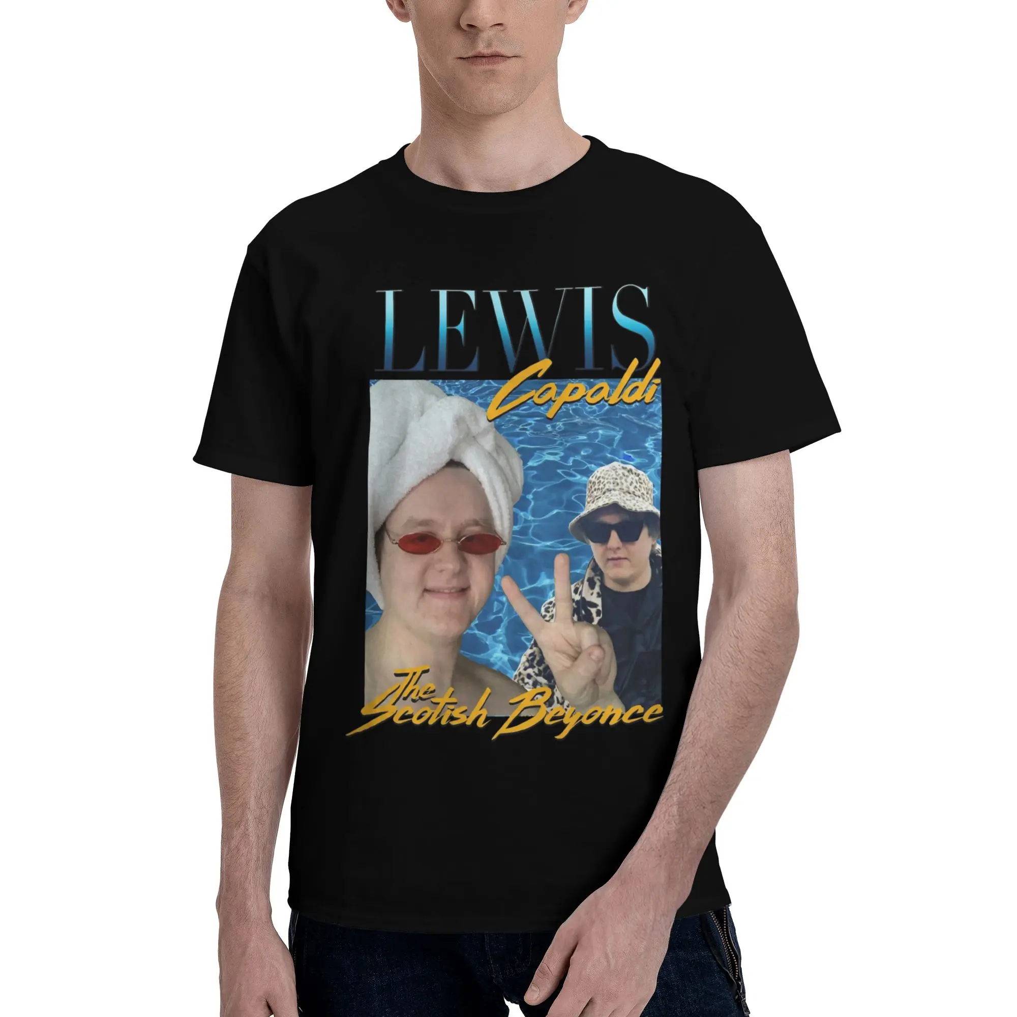 Mens Womens Lewis Capaldi Tour 2026 Shirt Cotton Graphic Printing T-Shirt  Clothing Outfits