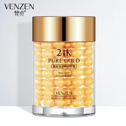 VENZEN 24K Gold Eye Cream Moisturizing Anti Puffiness Anti Wrinkle Remove Dark Circle Anti-Aging Eye Care