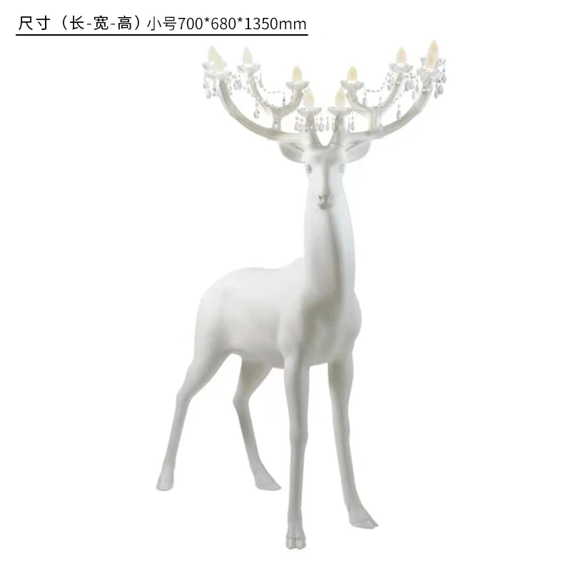 

Outdoor Garden Sika Deer Elk Art Sculpture Animal Floor Giraffe Decoration Ornaments