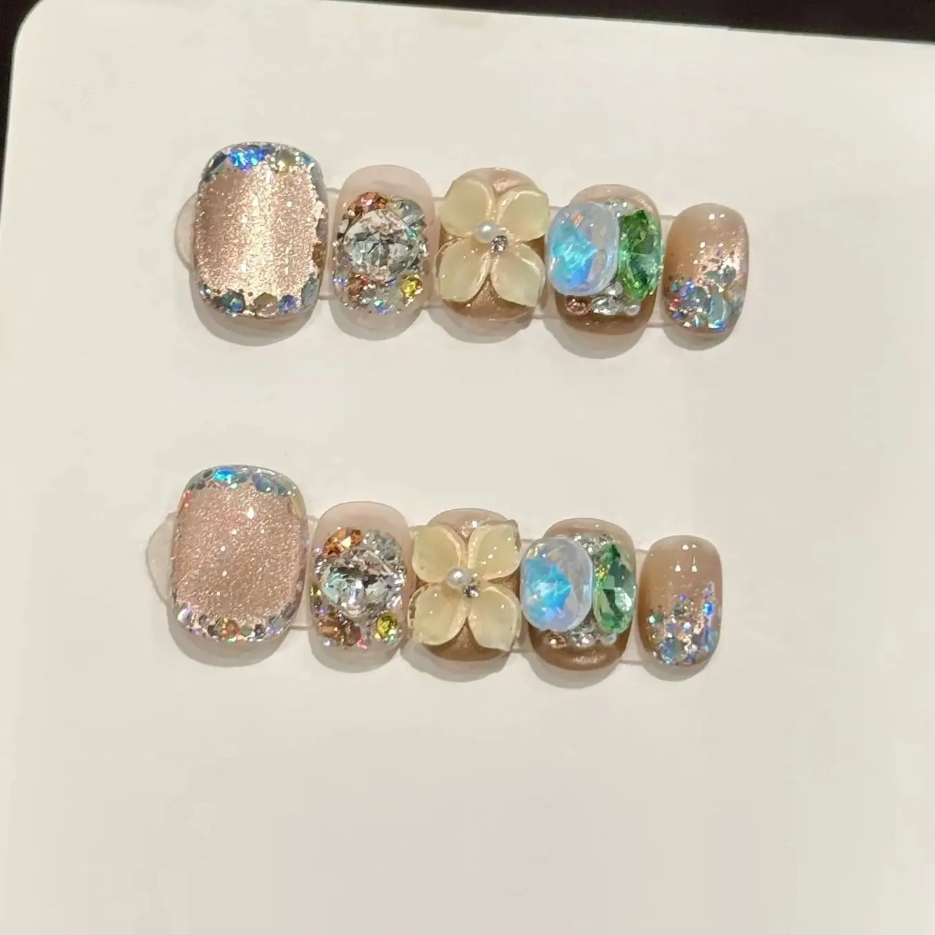 10Pcs Golden Brown …