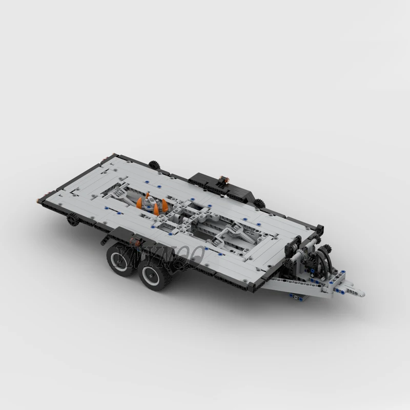 MOC Technical Pickups F-150 Raptor Trailer Can Tilted Model Building Blocks DIY 42126 Zestaw klocków do montażu Zabawki dla dzieci Prezenty