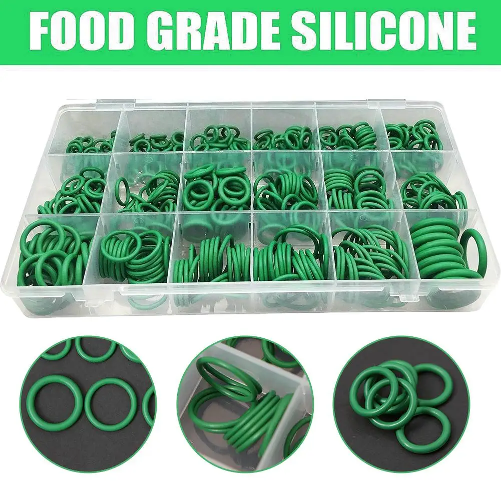270Pcs Rubber O-Ring Sealing Gasket Rings Air-Conditioning Hydraulic Cylinder Plumbing Seal Kit Leakproof Gasket for Water Pipe
