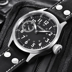 Corgeut 44MM Dial ST3600 Hand-Wound Movement 316L Steel Case Men'S Watch 30 M Water Resistant Luxury Sapphire Glass