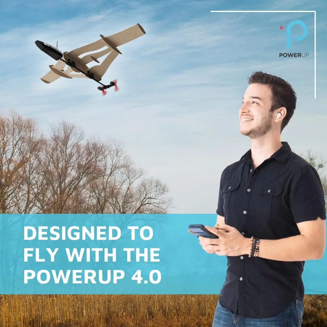 Starflux Paper Airplane Kit with Smartphone Bluetooth RC Plane Motor Smart Autopilot Onboard Gyro for Effortless Flight Control