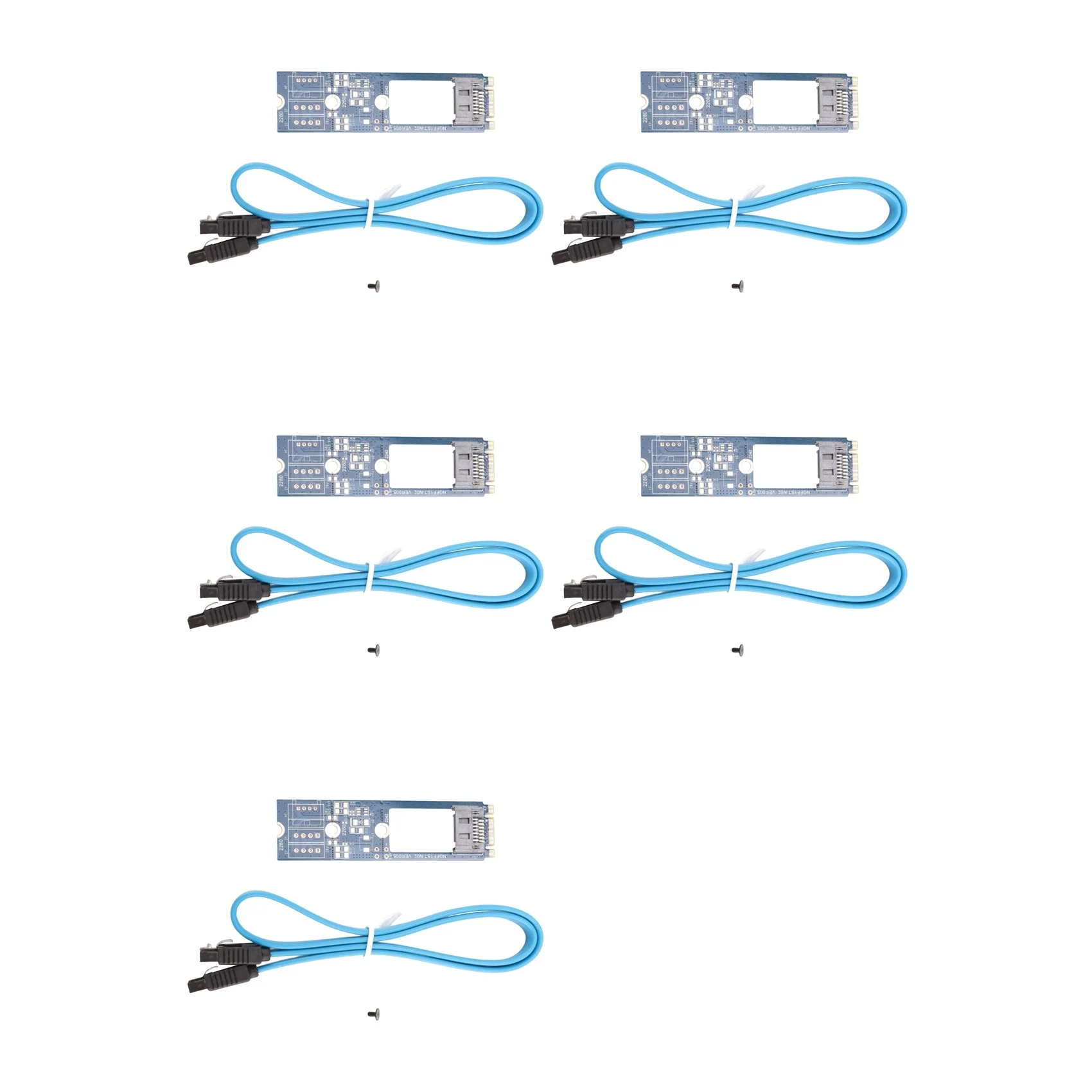 5X M2 SATA Adapter Convert Card B-M KEY M.2 NGFF SATA SSD To 7Pin Adapter Board Card Support 2242 2260 2280 Main Board
