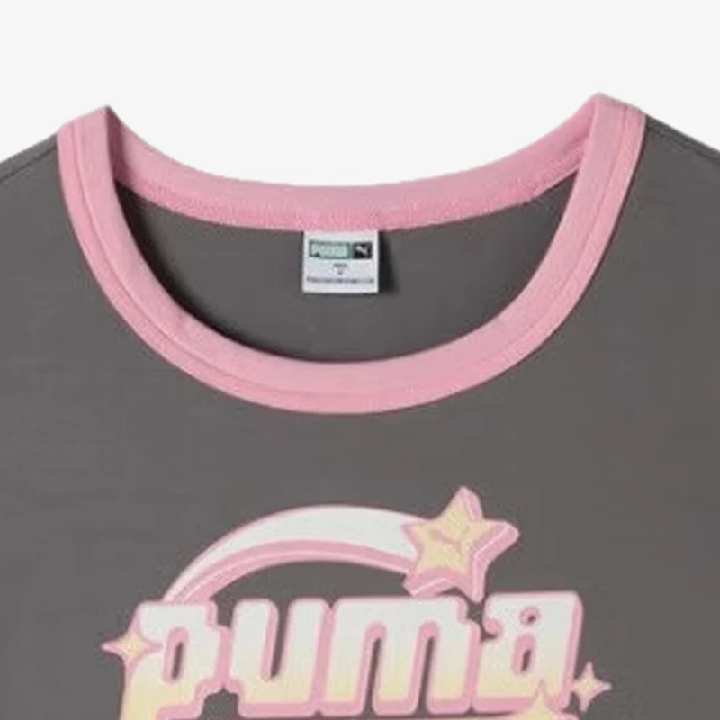 تي شيرت Puma أصلي 2024 رياضي نسائي جديد فضفاض برقبة دائرية يسمح بالتهوية 628473-89