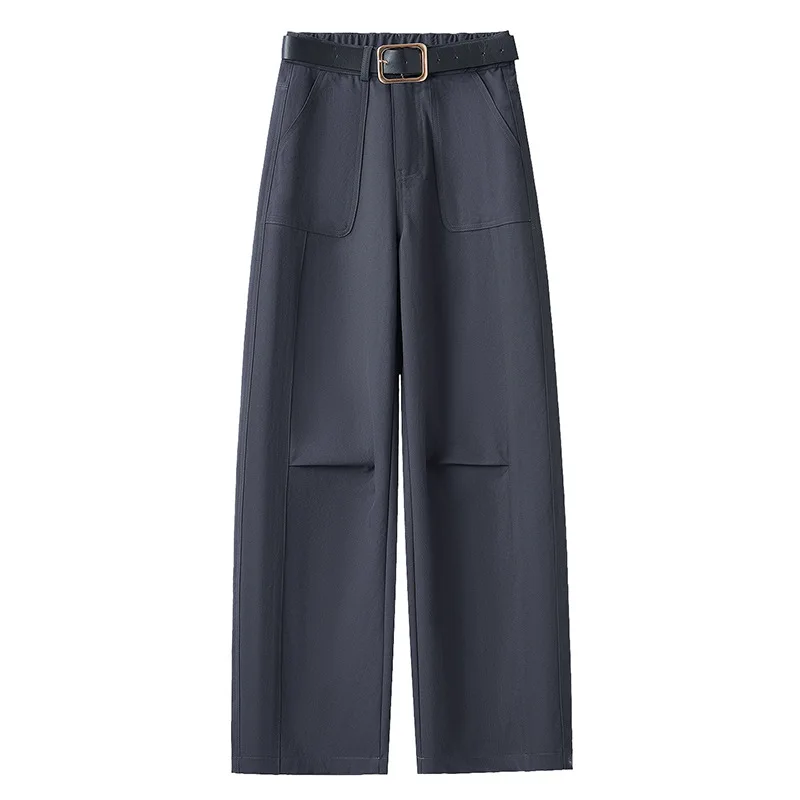 السراويل البضائع واسعة الساق للنساء، الخريف جديد الساخن بيع عالية الخصر التخسيس السراويل المستقيمة الساق، التنقل Scim تنوعا #5