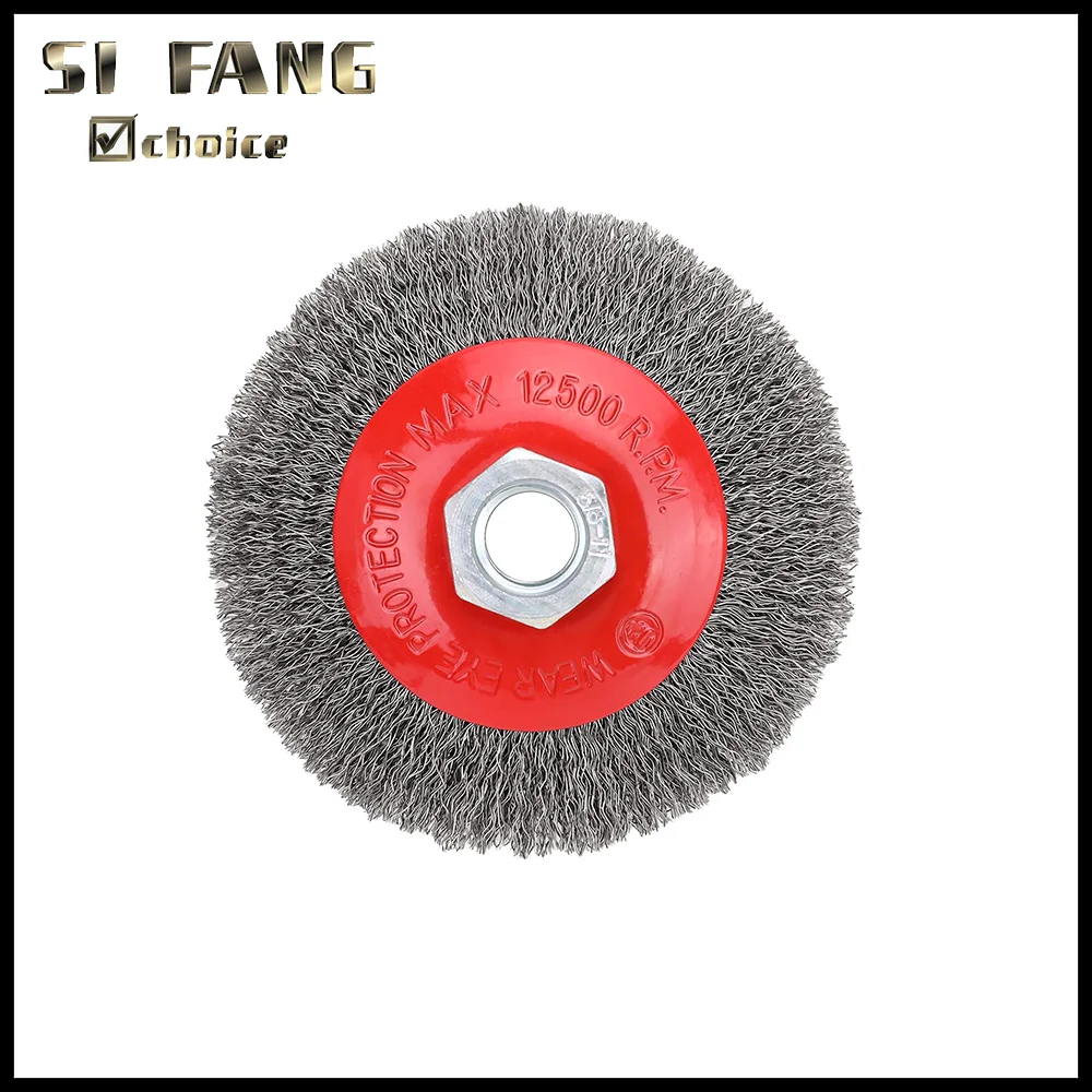 4 Inch Steel Wire Wheel Crimped Wire Wheel Brush for Angle Grinder M14 / 5/8