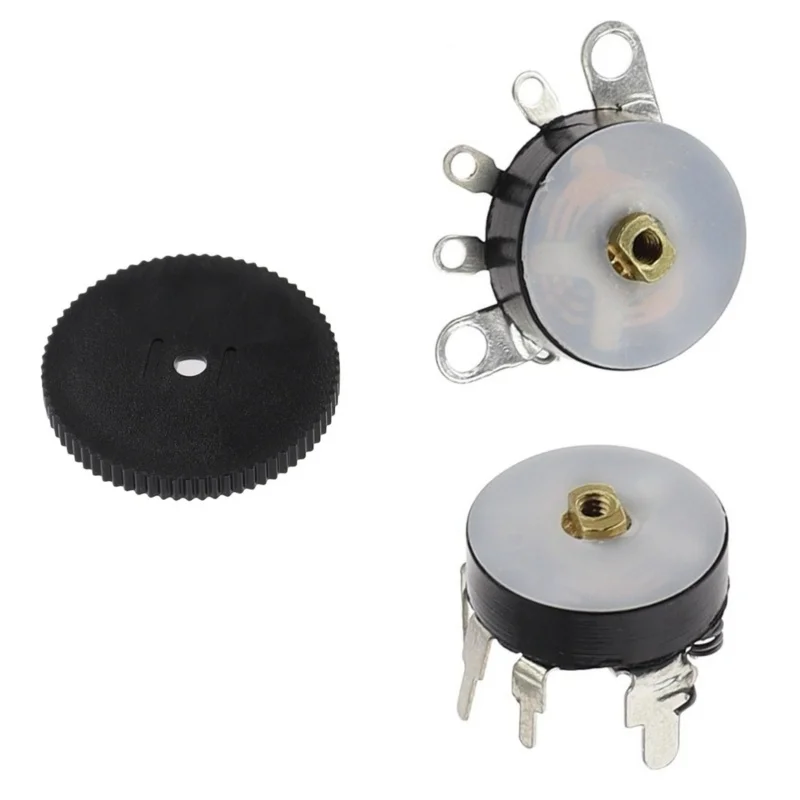 10pcs RV12MM With Switch Bent Leads Straight Leads B103 503 10K 50K Radio Amplifier Volume Potentiometer New accessories