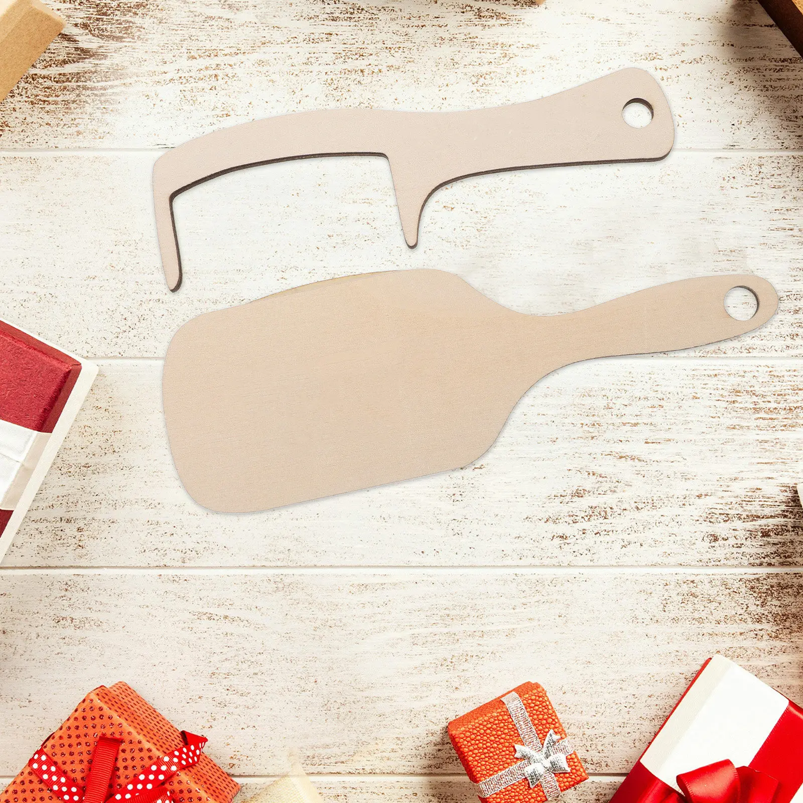 

Набор из 2 гигантских деревянных расчесок для массажа кожи головы для лысых мужчин, забавный подарок-розыгрыш