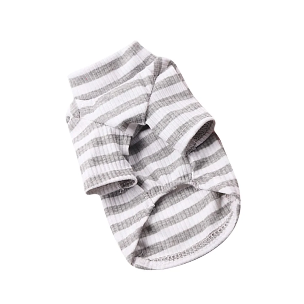 

Cotton Dog Coat Fashion Stripe Design Comfortable Texture Easy to Wear Pet Clothes Costumes Small Dogs Outdoor Activities