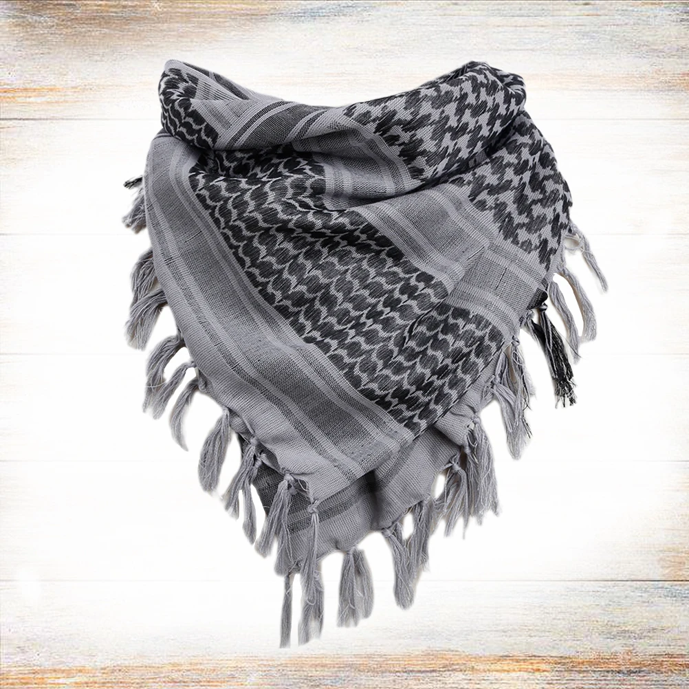 

New Camping Hiking Scarf for Men Women Arab Square Scarf Outdoor Keffiyeh Shawl Neck Cover Head Wrap Bandanas Desert Scarve