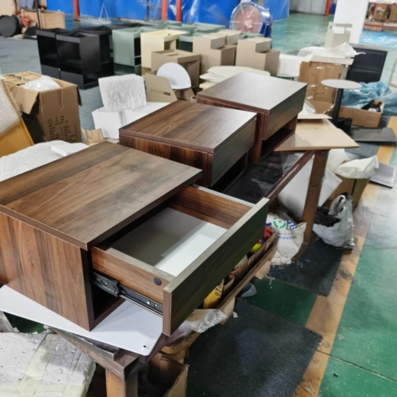 

Scandinavian Floating Nightstand Solid Wood Hanging Bedside Table Small Spaces Narrow Storage Cabinet Modern Home Furniture