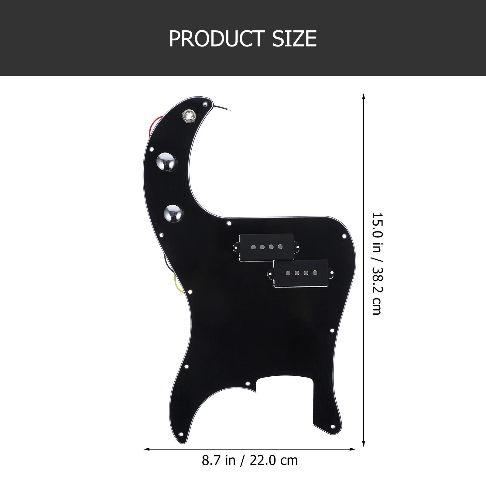 طقم بيك اب باس 3 طبقات محملة بيكجوارد لجيتار Pb Bass Tortoise Shell Sss Pickguard #1