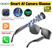 OPPO 4K Smart Glasses HD AI GPT Camera Bluetooth Call Sunglasses 260Mah Battery Voice Assistant Translate Identify Objects 2025