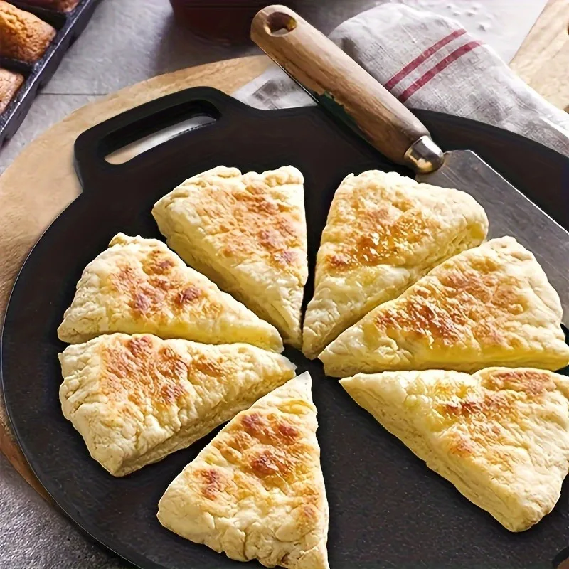 1pcs Cast Iron Outdoor Grill Pan Non-Stick Teppanyaki Plate for Camping & Home BBQ Cooking Duty Portable Design view 2