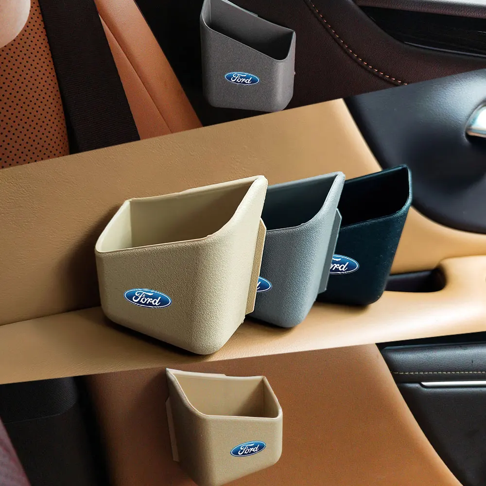 

2 шт. боковые органайзеры для хранения в дверях автомобиля для Ford Focus Fiesta EcoSport Escort Ranger Fusion Mustang Mondeo Edge Shelby MK3
