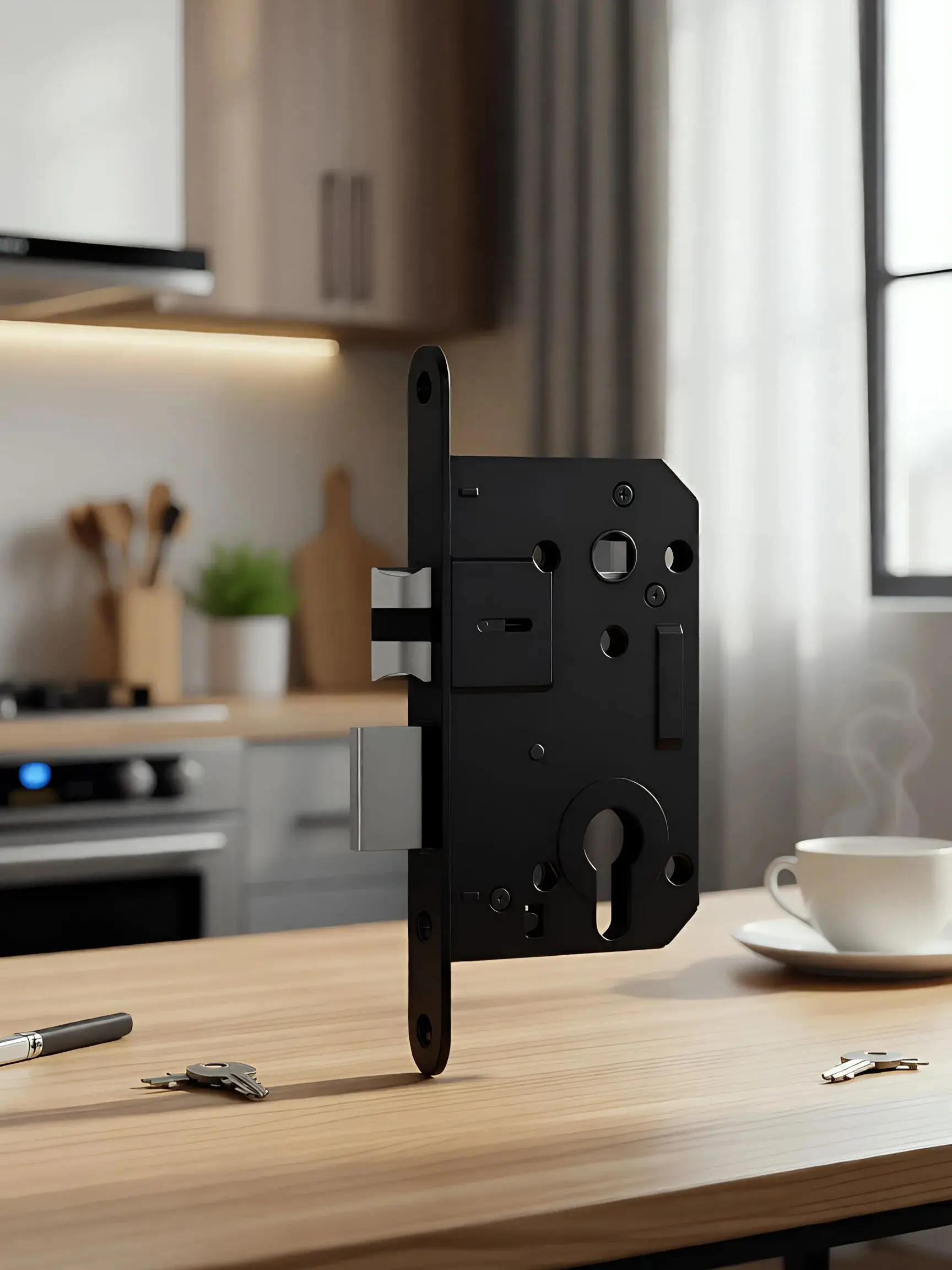 

Самый продаваемый противопожарный внутренний дверной замок - европейская стандартная конструкция из сплава, конфиденциальный комплект замков для спальни/ванной комнаты с ключами