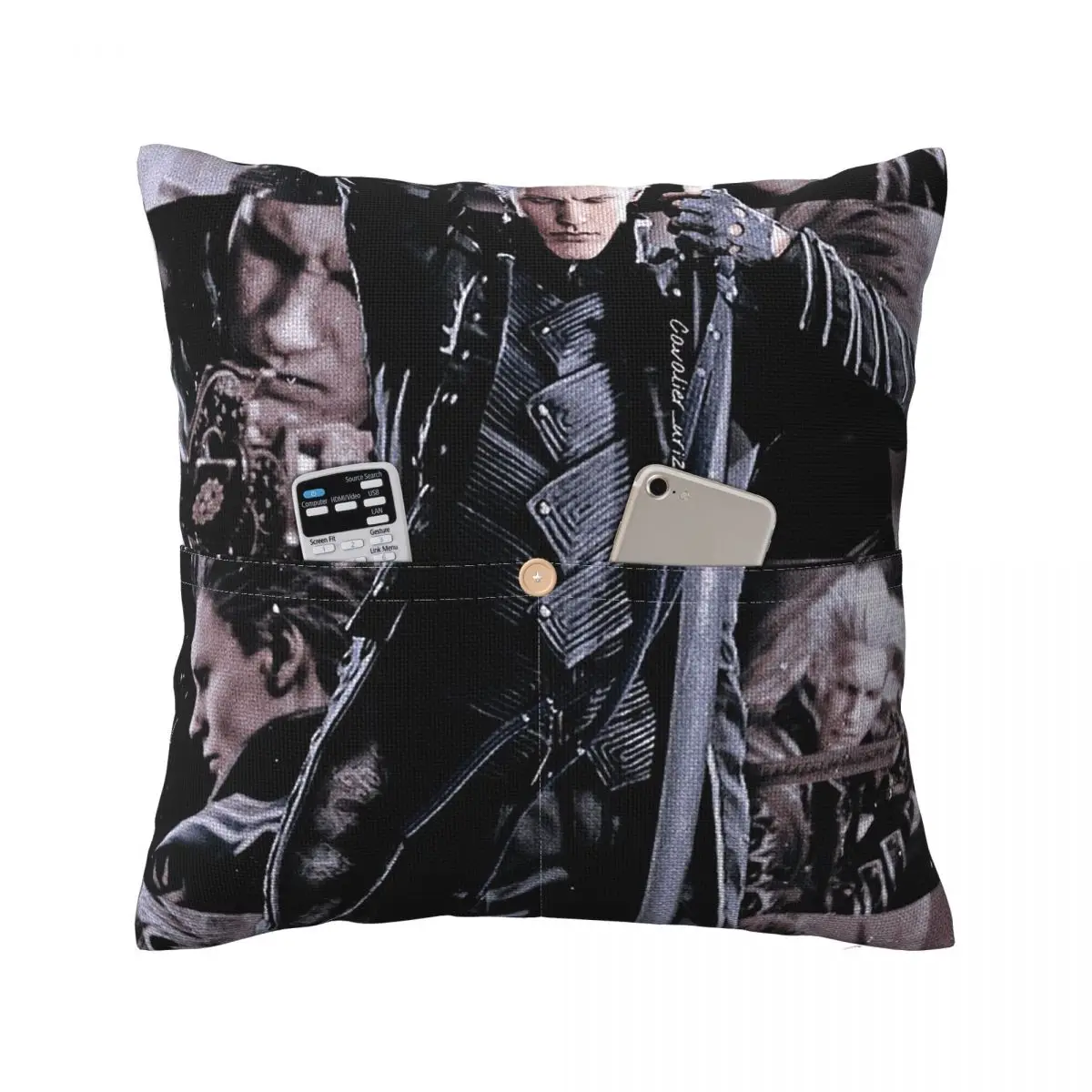 

Декоративная наволочка/чехол для подушки Vergil From The Devil May Cry Seri Square из полиэстера для спальни и дома, для комфортного сна