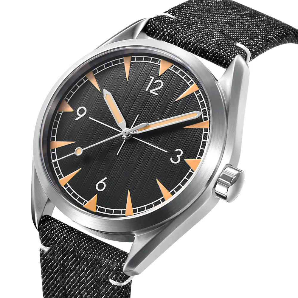 41 مللي متر ساعات المعصم الرجالية مخصص الياقوت الزجاج ميوتا NH35 حركة أوتوماتيكية مضيئة مقاوم للماء